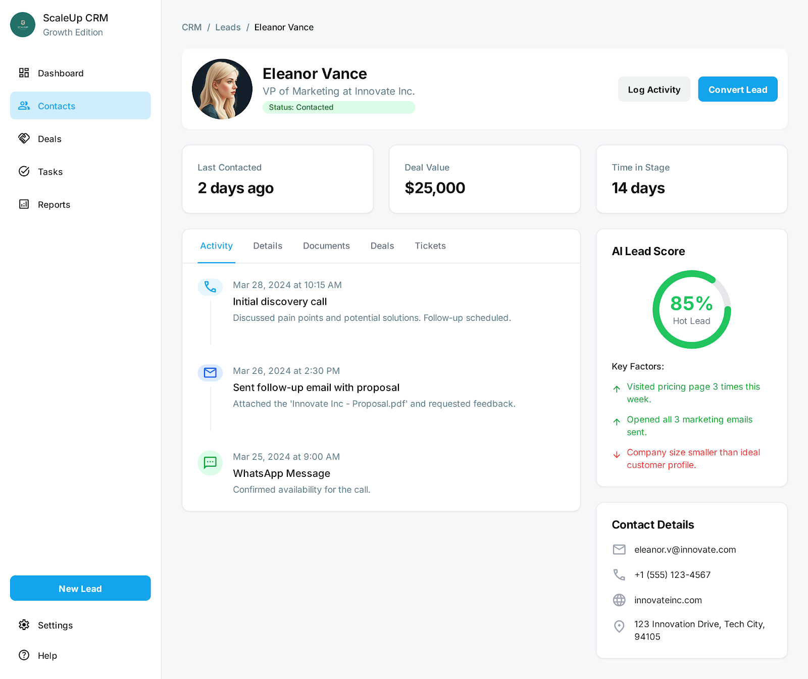SmartCRM AI Screen 1