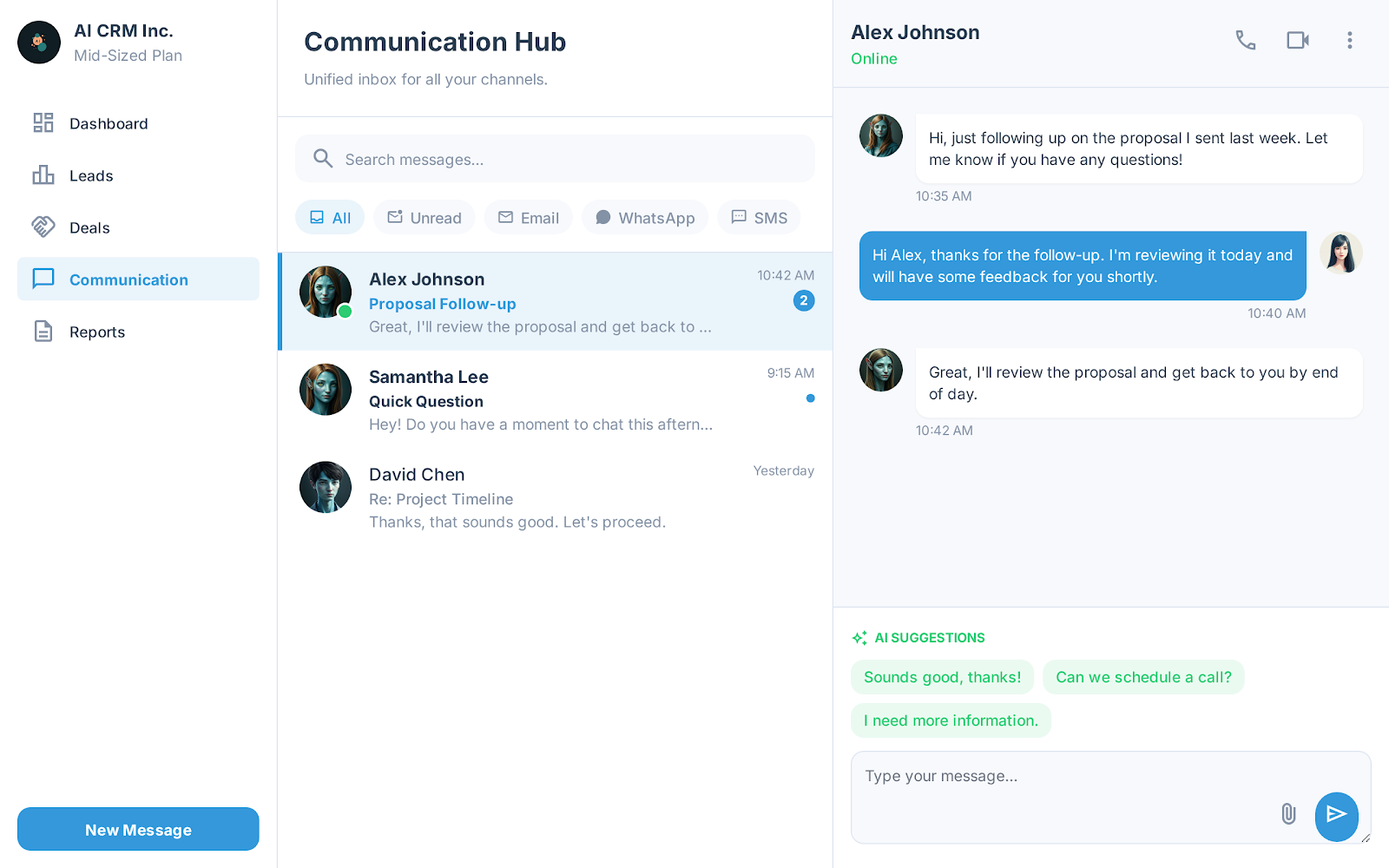 SmartCRM AI Screen 3